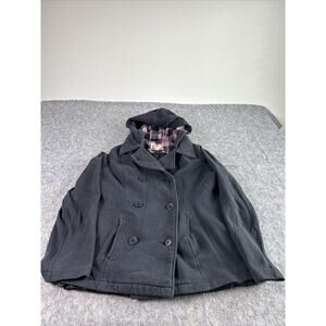 OP OCEAN PACIFIC Jacket Black‎ HOODIE Women’s Lg 11-13